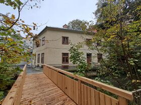 Ansicht vom Steg über den Mühlgang - 2024